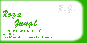 roza gungl business card