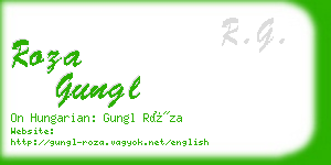 roza gungl business card